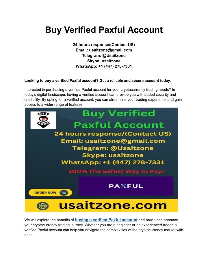 buy verified paxful account