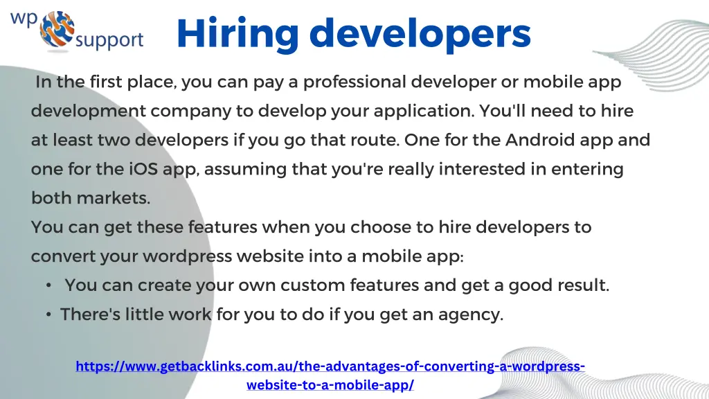 hiring developers