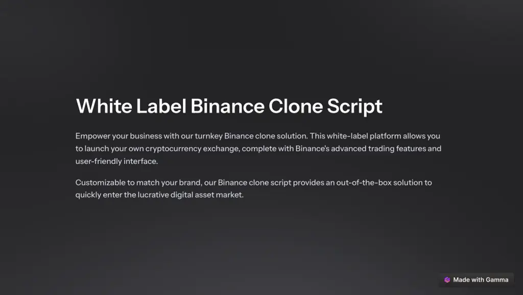 white label binance clone script