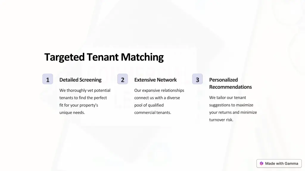 targeted tenant matching