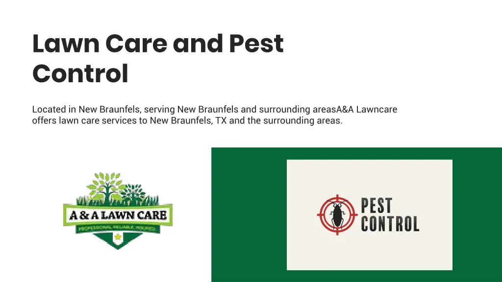 lawn care and pest control