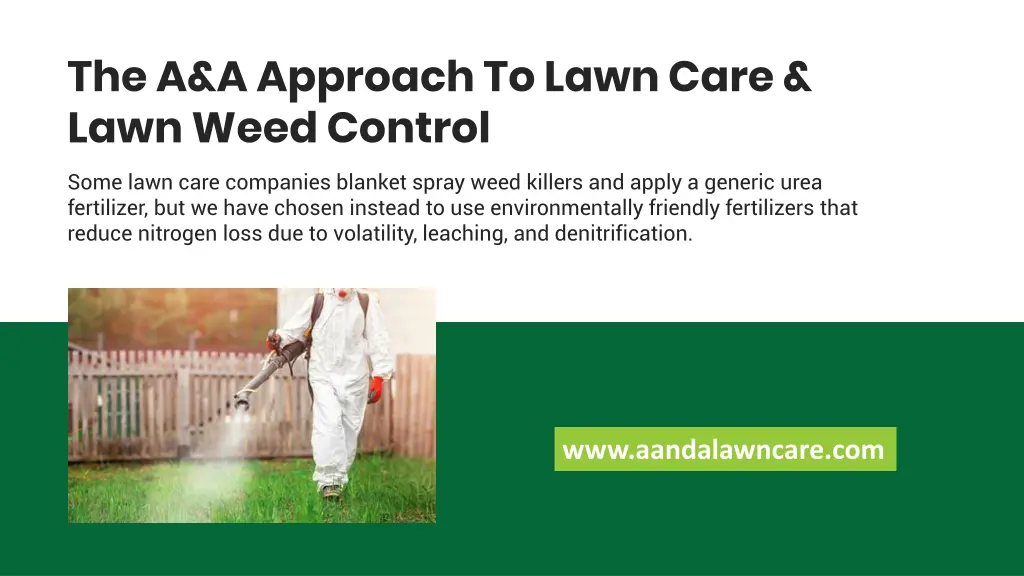 the a a approach to lawn care lawn weed control