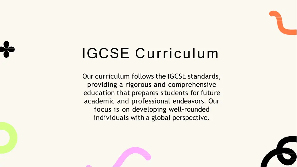 igcse curriculum