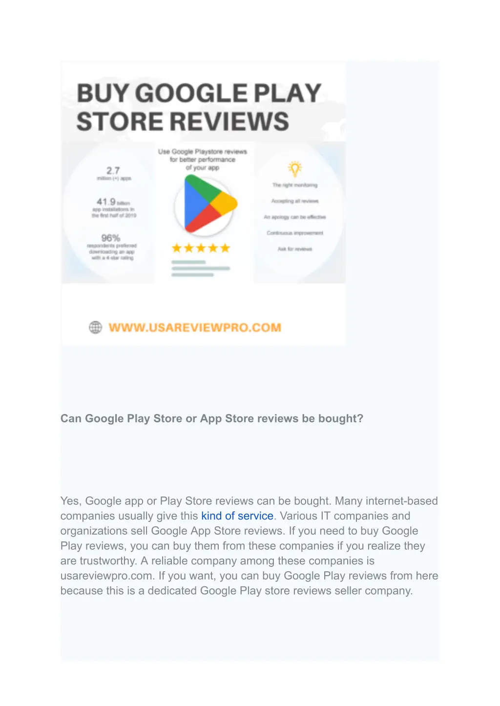 can google play store or app store reviews