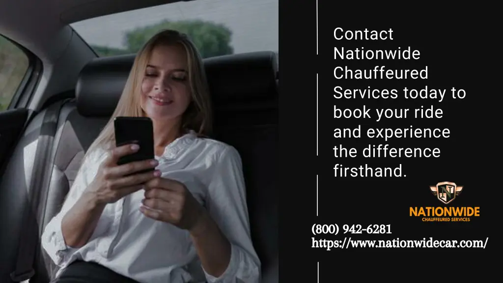 contact nationwide chauffeured services today