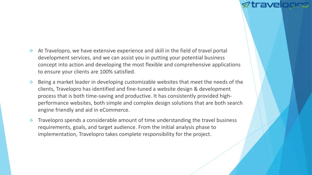 at travelopro we have extensive experience
