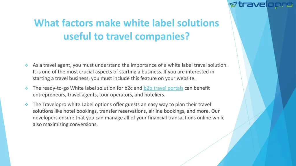 what factors make white label solutions useful