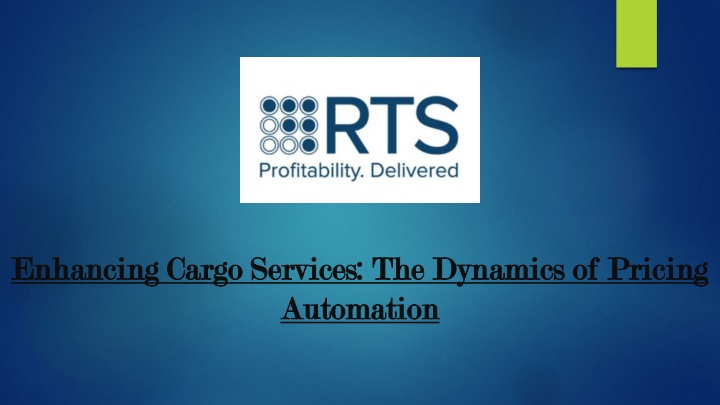 enhancing cargo services the dynamics of pricing