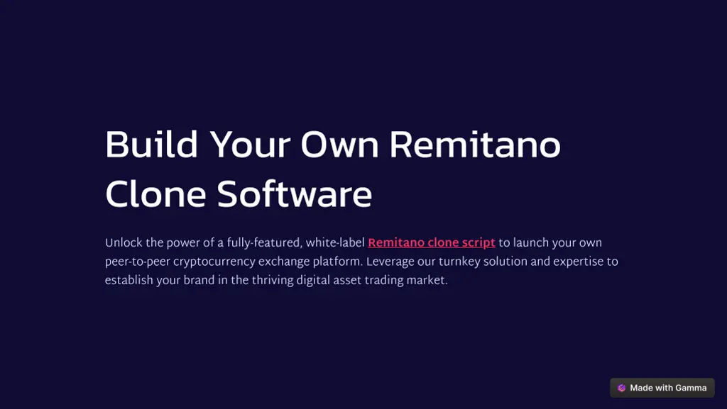 build your own remitano clone software