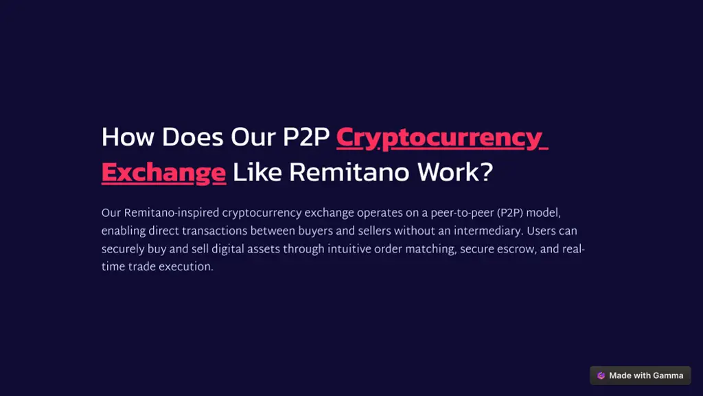 how does our p2p cryptocurrency exchange like