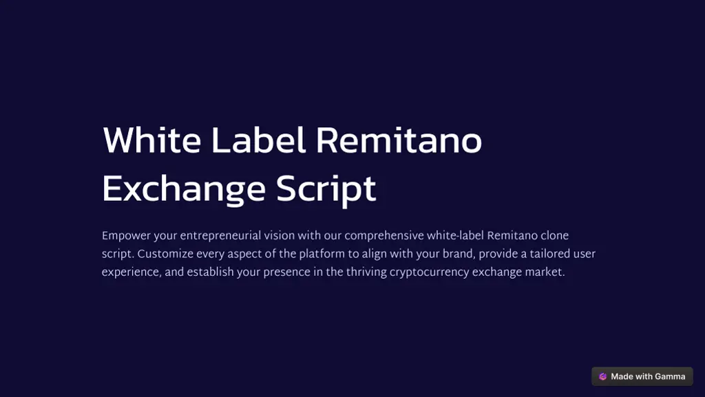 white label remitano exchange script