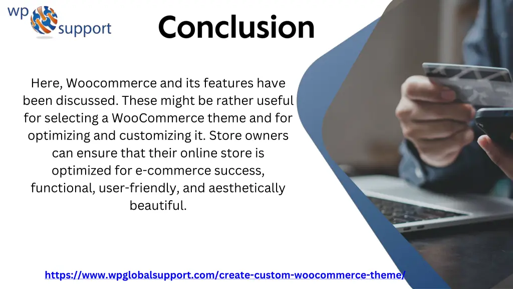 here woocommerce and its features have been