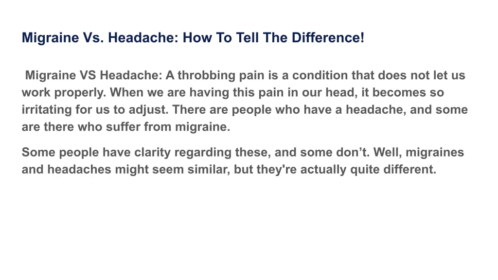 migraine vs headache how to tell the difference