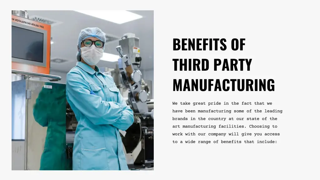 benefits of third party manufacturing 1