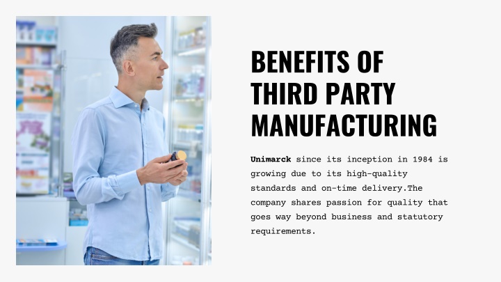 benefits of third party manufacturing