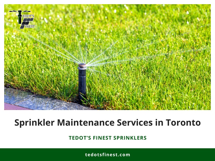 sprinkler maintenance services in toronto