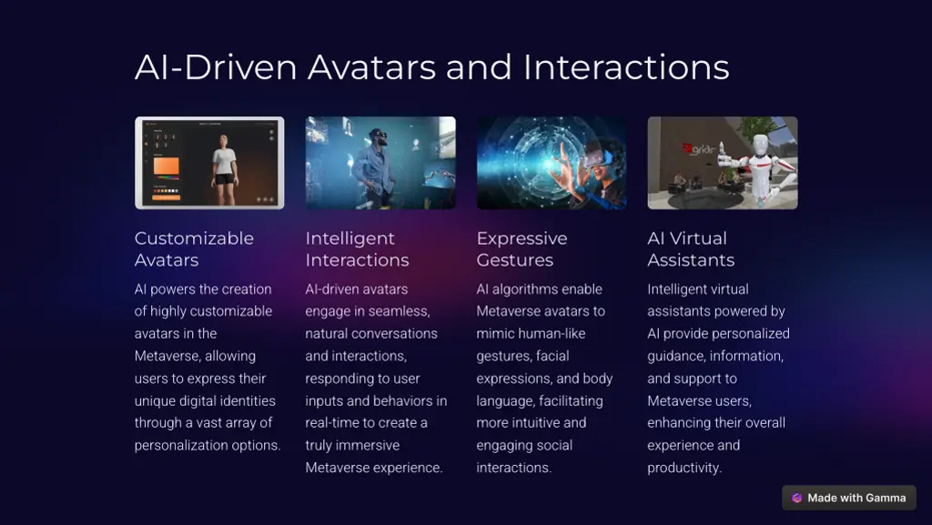 ai driven avatars and interactions