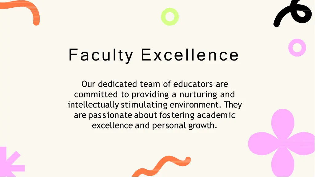 faculty excellence
