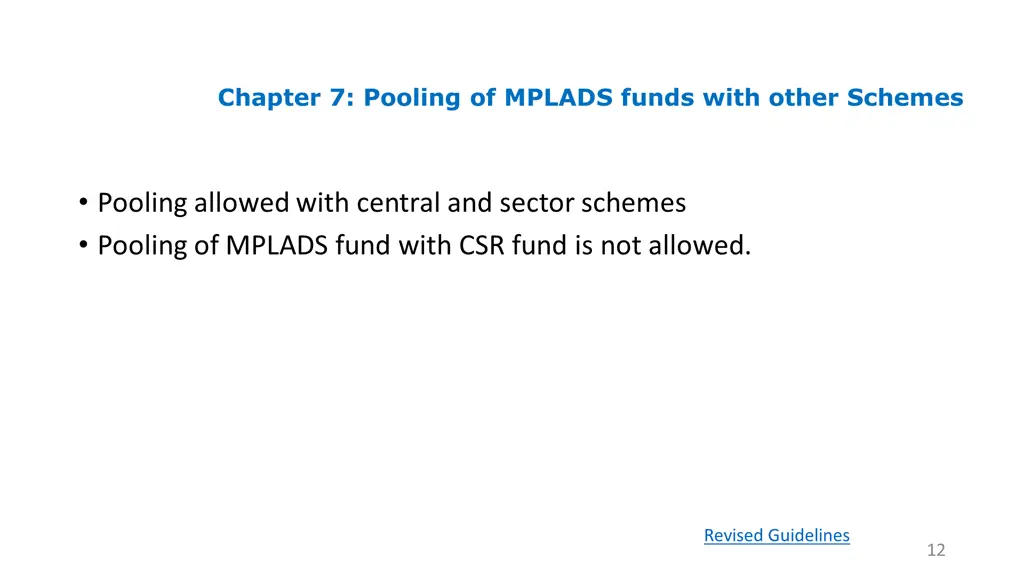 chapter 7 pooling of mplads funds with other