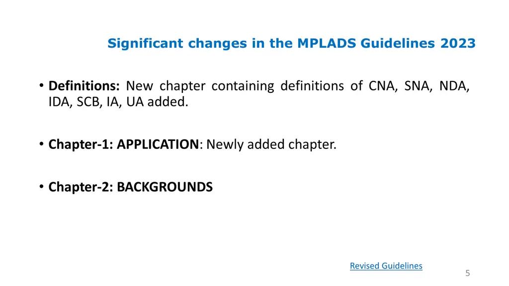 significant changes in the mplads guidelines 2023