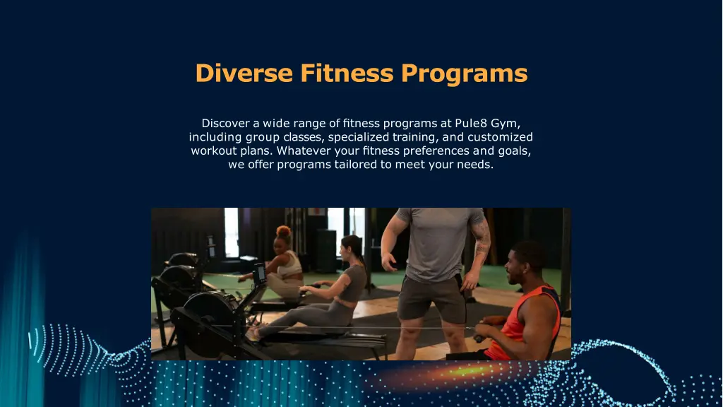 diverse fitness programs