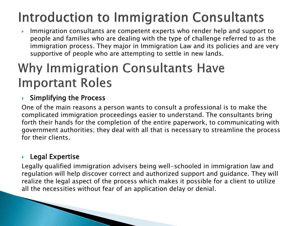 immigration consultants are competent experts