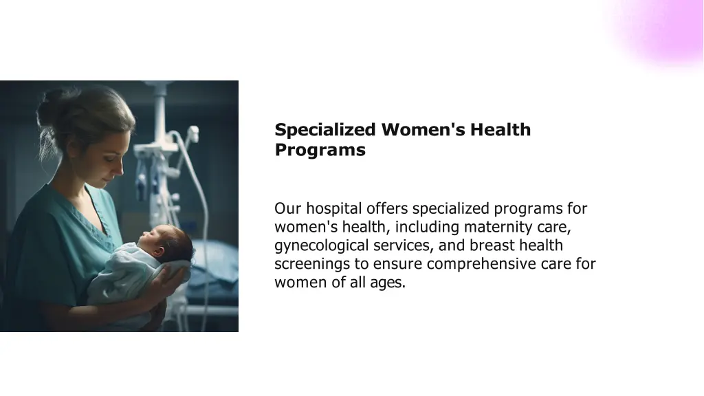 specialized women s health programs