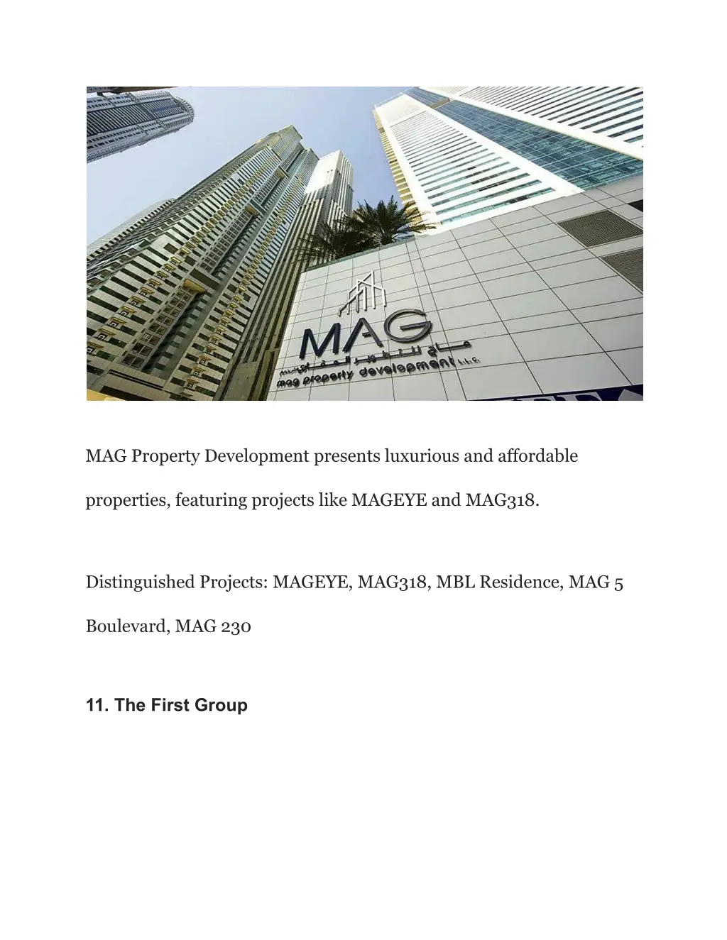 mag property development presents luxurious