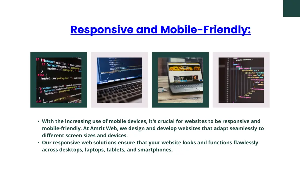 responsive and mobile friendly