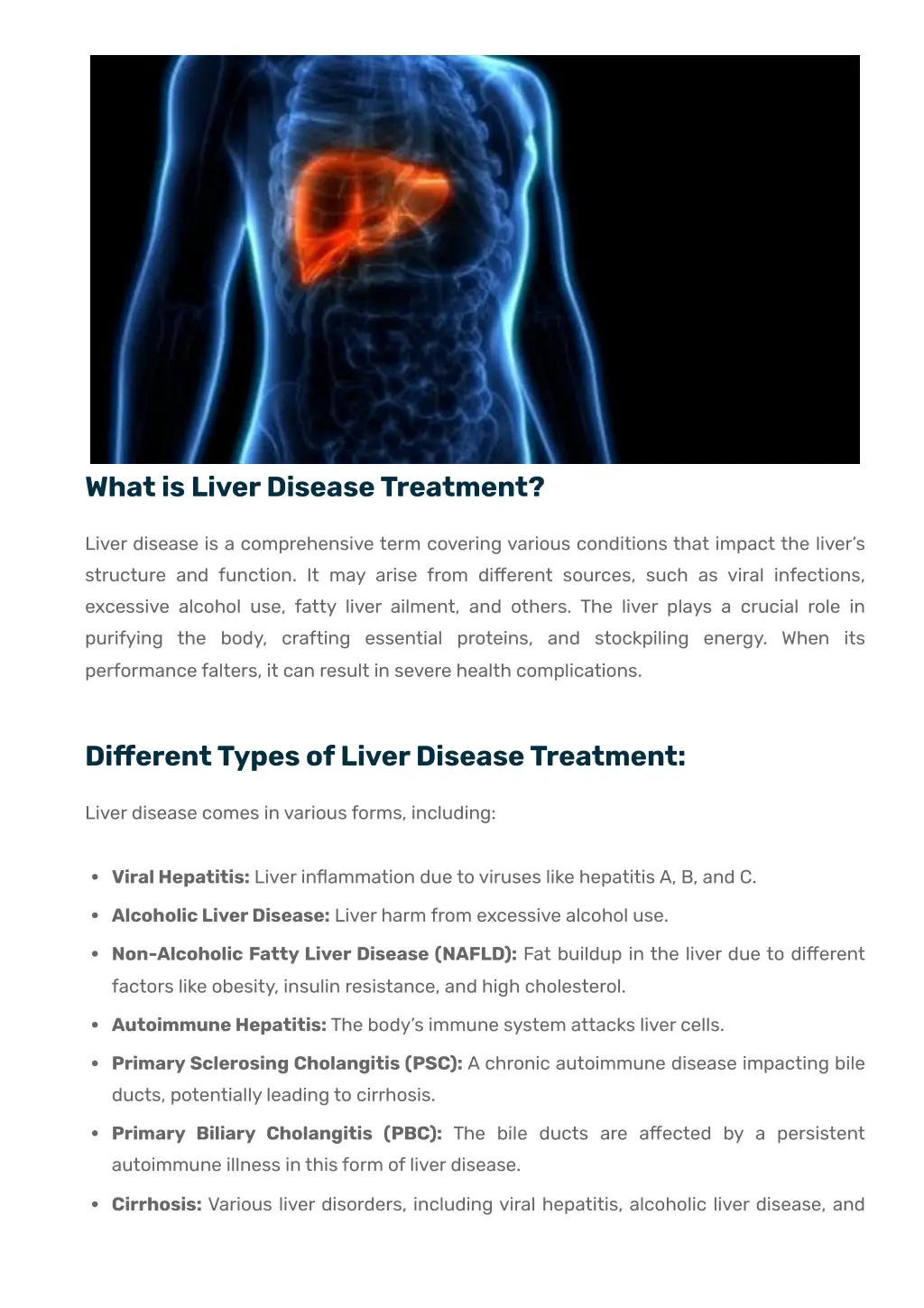 what is liver disease treatment