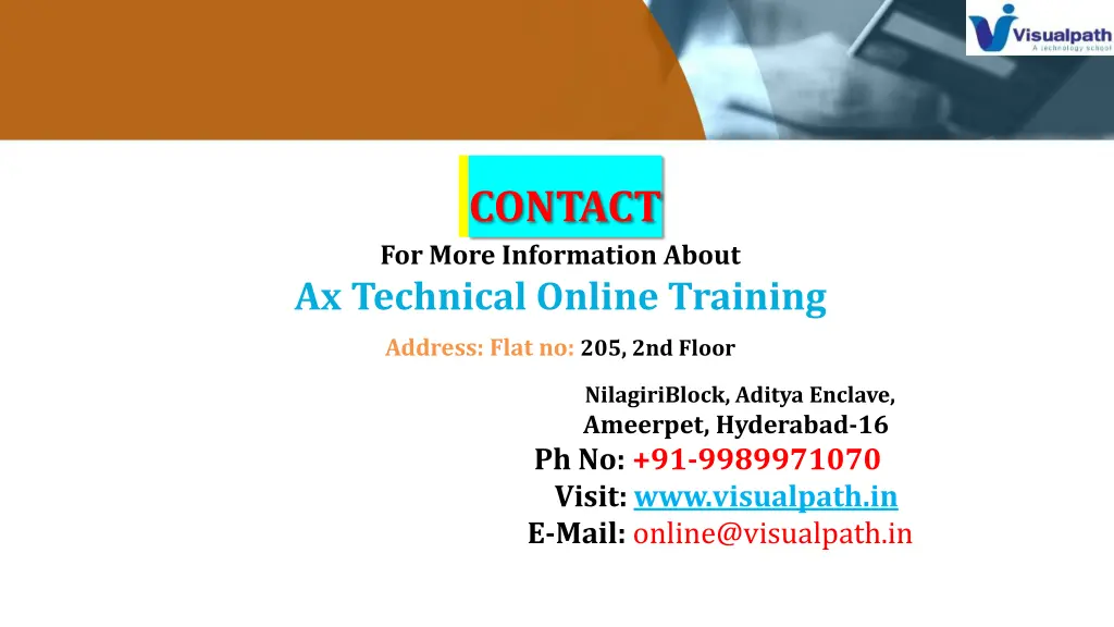 contact for more information about ax technical