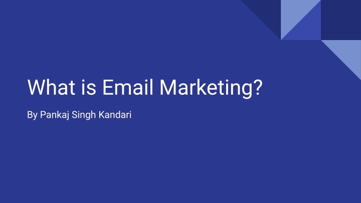 what is email marketing