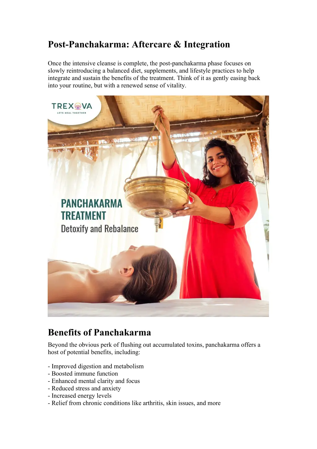 post panchakarma aftercare integration