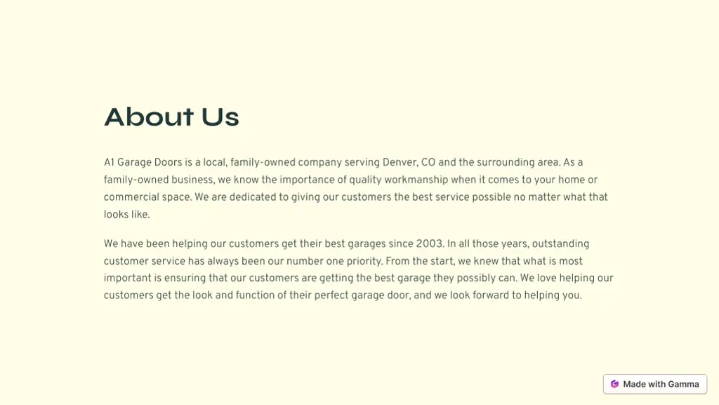 about us