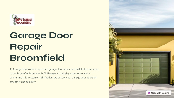 garage door repair broomfield