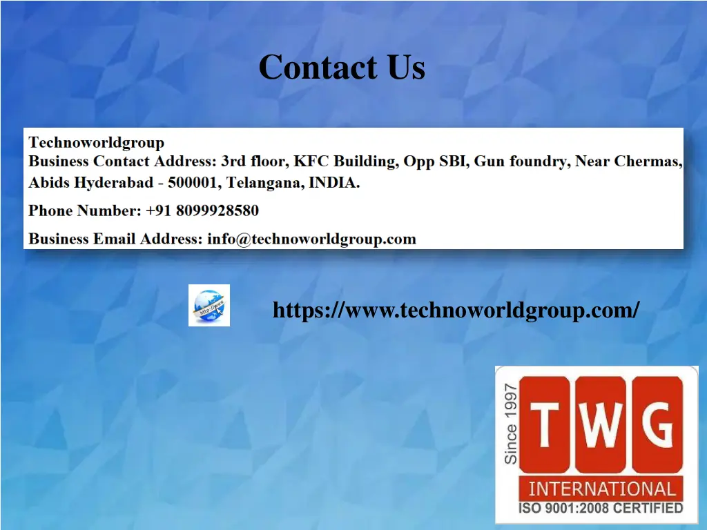 contact us