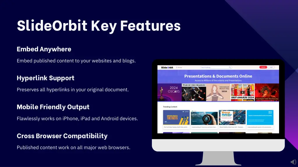 slideorbit key features