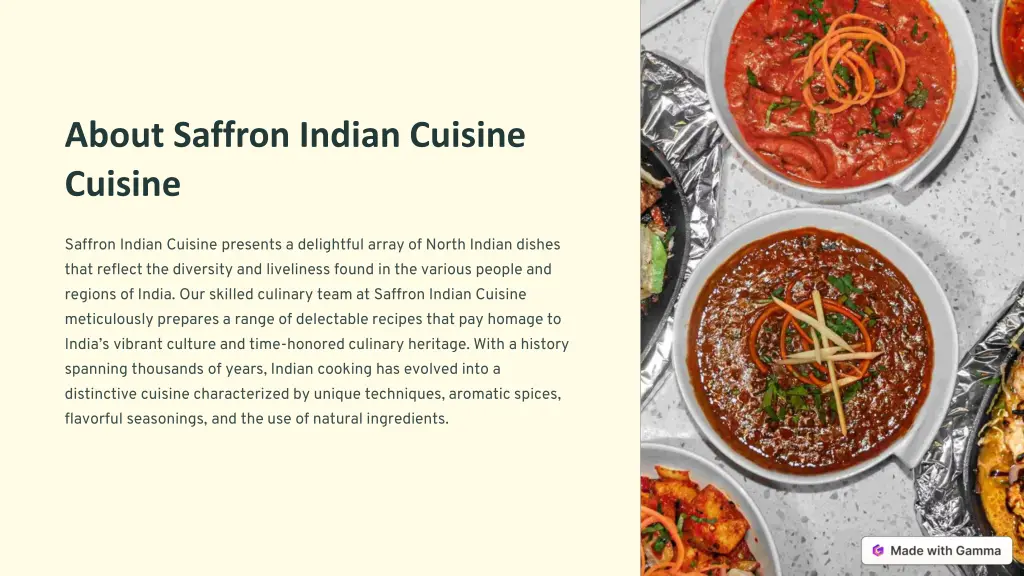 about saffron indian cuisine cuisine