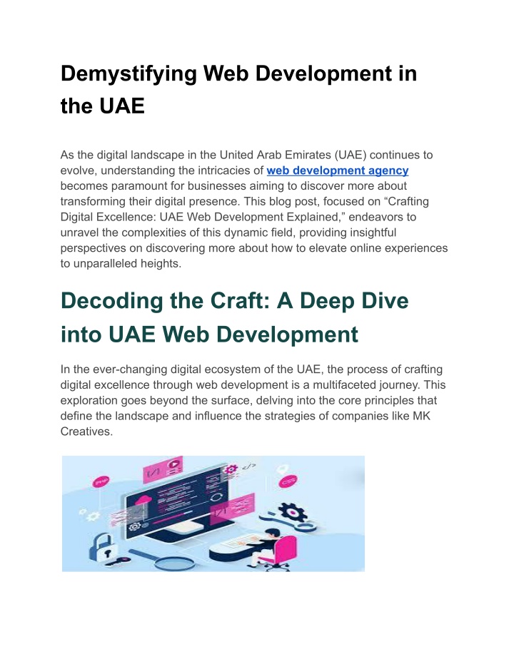 demystifying web development in the uae