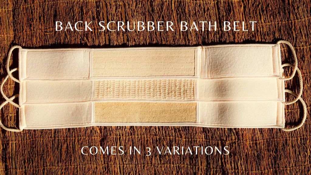 back scrubber bath belt