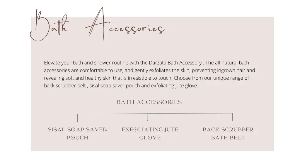 bath accessories