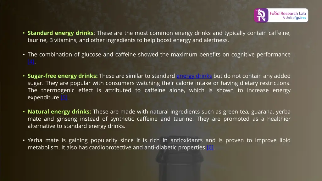 standard energy drinks these are the most common