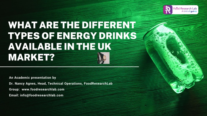 what are the different types of energy drinks