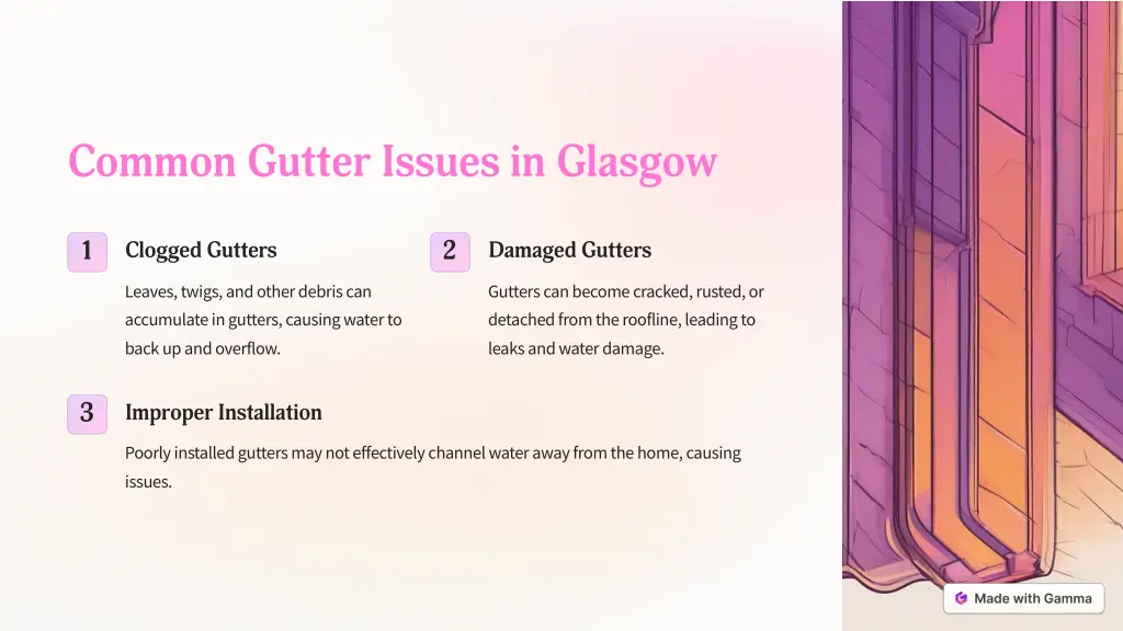 common gutter issues in glasgow