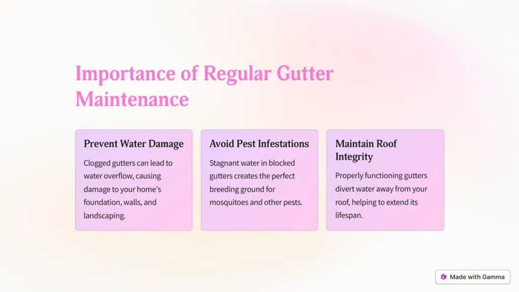 importance of regular gutter maintenance