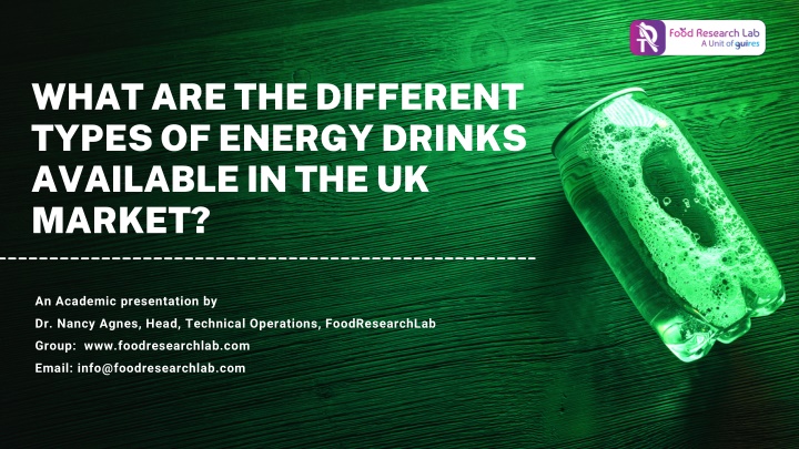 what are the different types of energy drinks