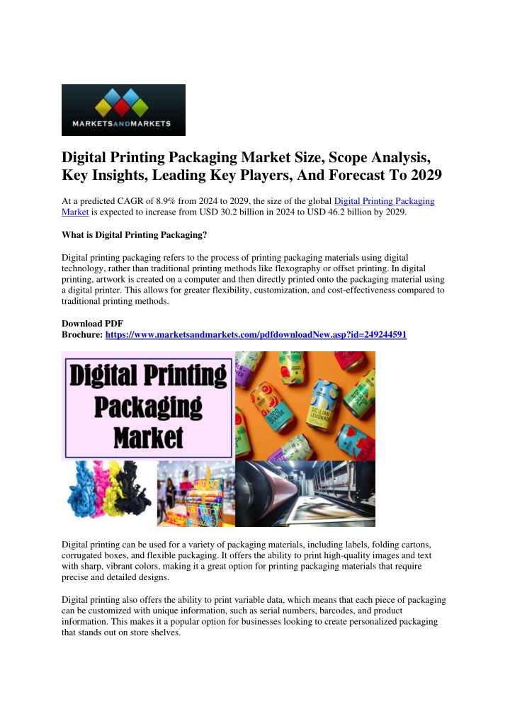 digital printing packaging market size scope