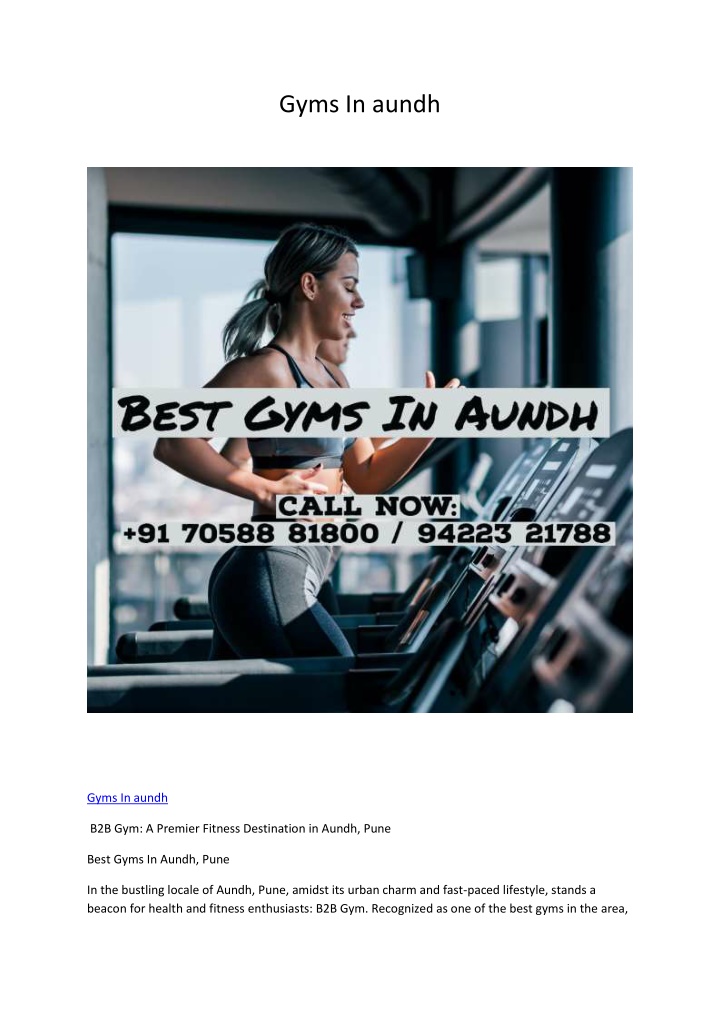 gyms in aundh