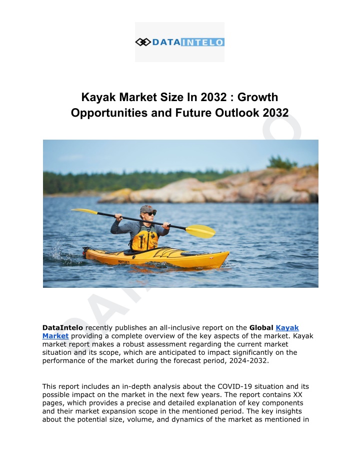 kayak market size in 2032 growth opportunities