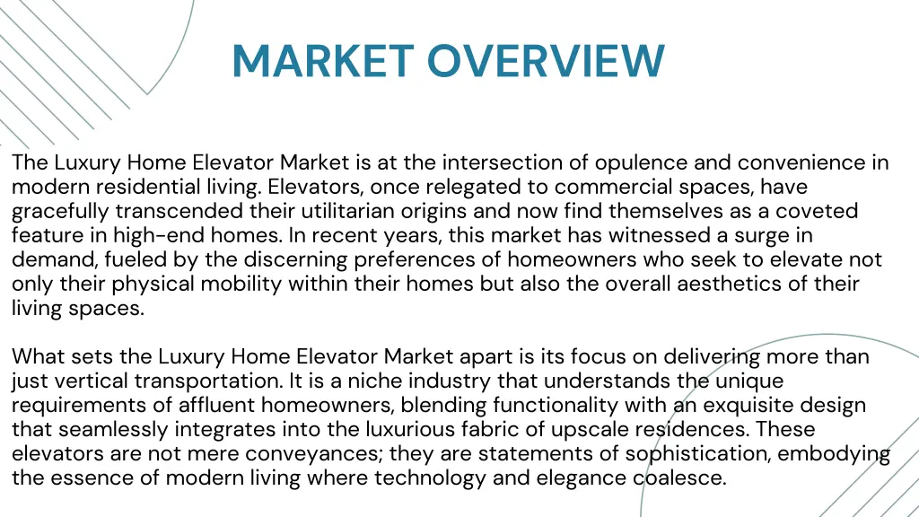 market overview